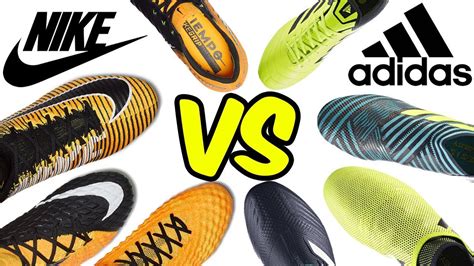 Adidas vs nike football shoes